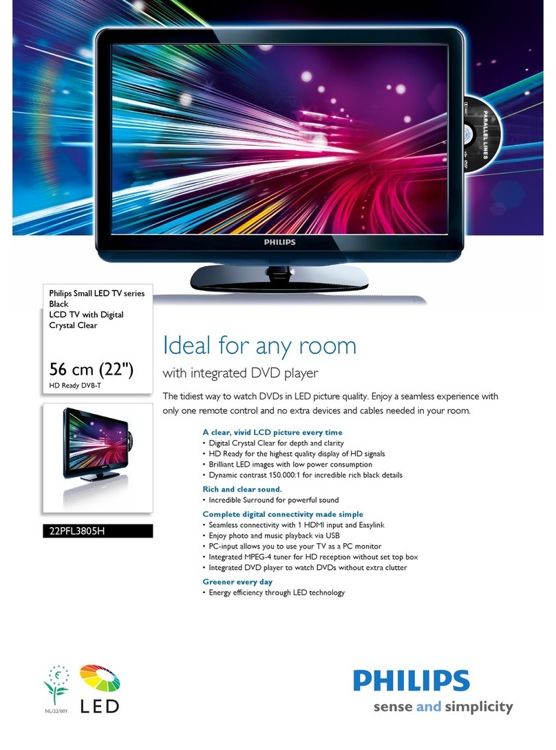 Philips 22PFL3805H Specifications