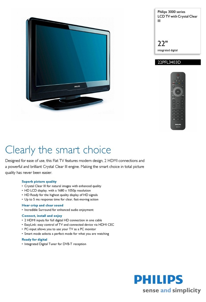 Philips 22PFL3403D User manual