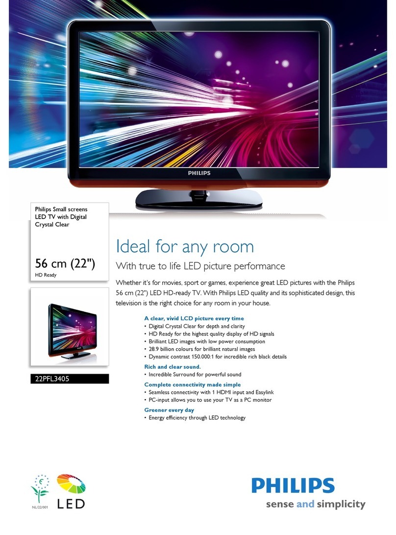 Philips 22PFL3405 User manual