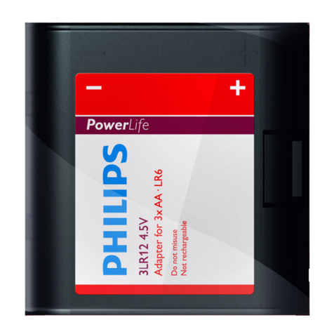 Philips PowerLife 3LR12P1B User manual Philips PowerLife 3LR12P1B User manual