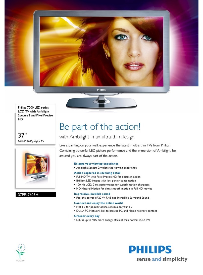 Philips 37PFL7605H User manual