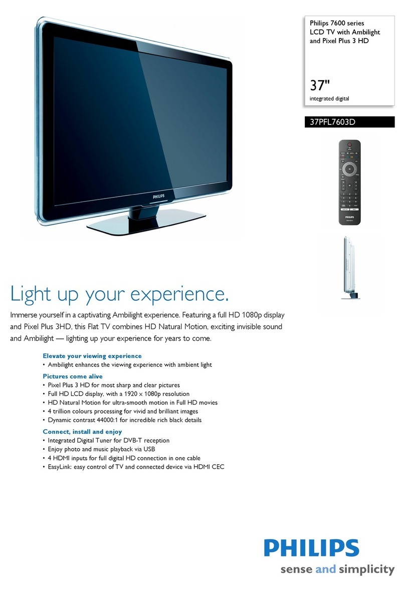Philips 37PFL7603D - annexe 1 User manual