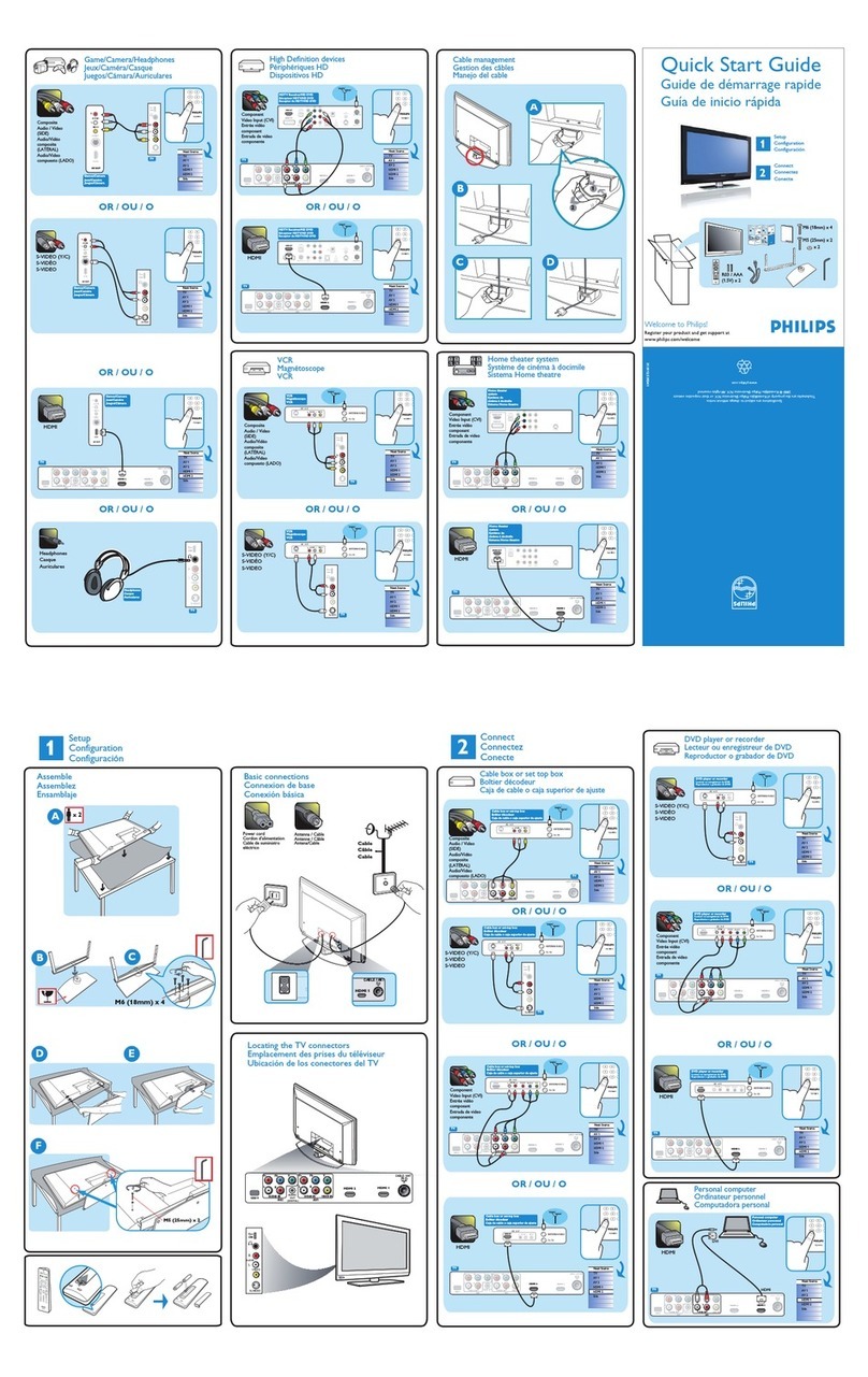 Philips 37PFL5332D - 37" LCD TV User manual