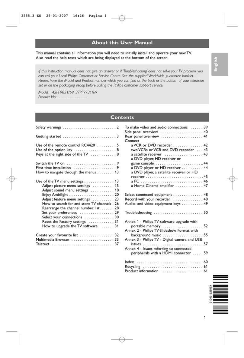 Philips 37PF9731 User manual