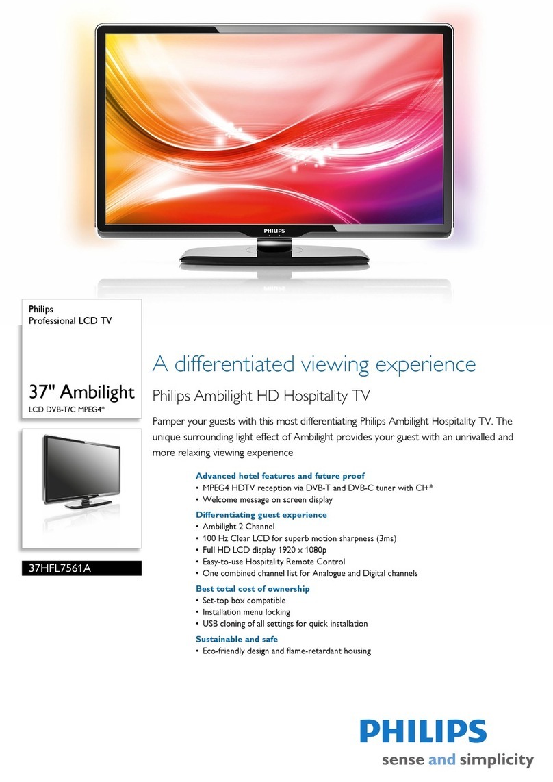 Philips 37HFL7561A User manual