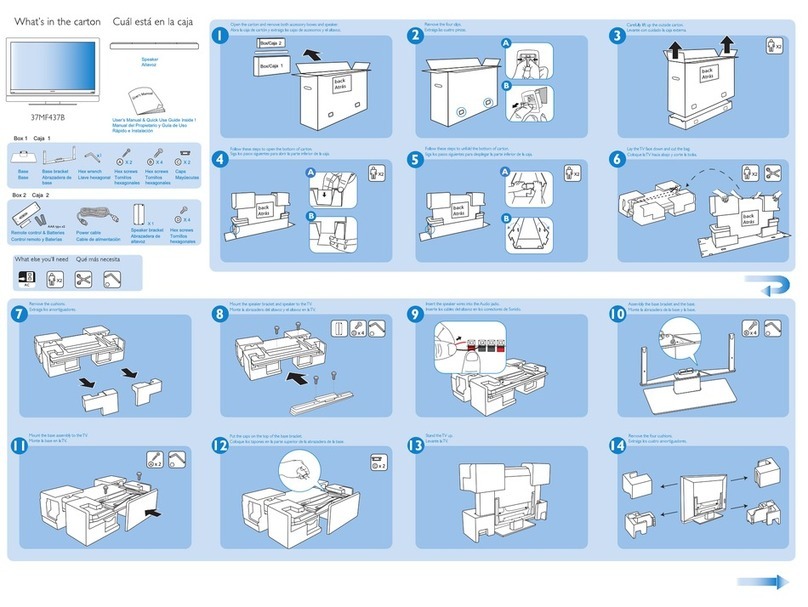 Philips 37MF437B - Hook Up Guide User manual