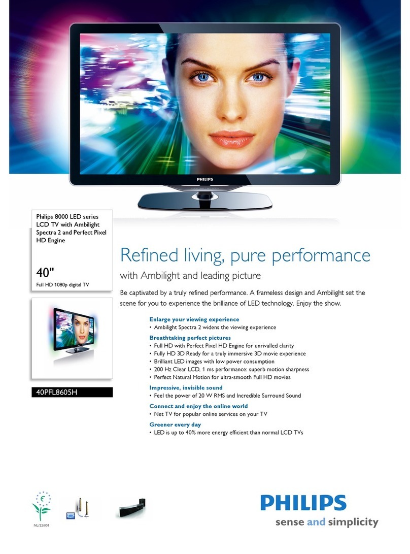 Philips 40PFL8605H User manual