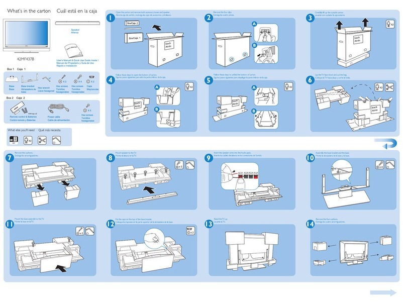 Philips 42MF437B - Hook Up Guide User manual