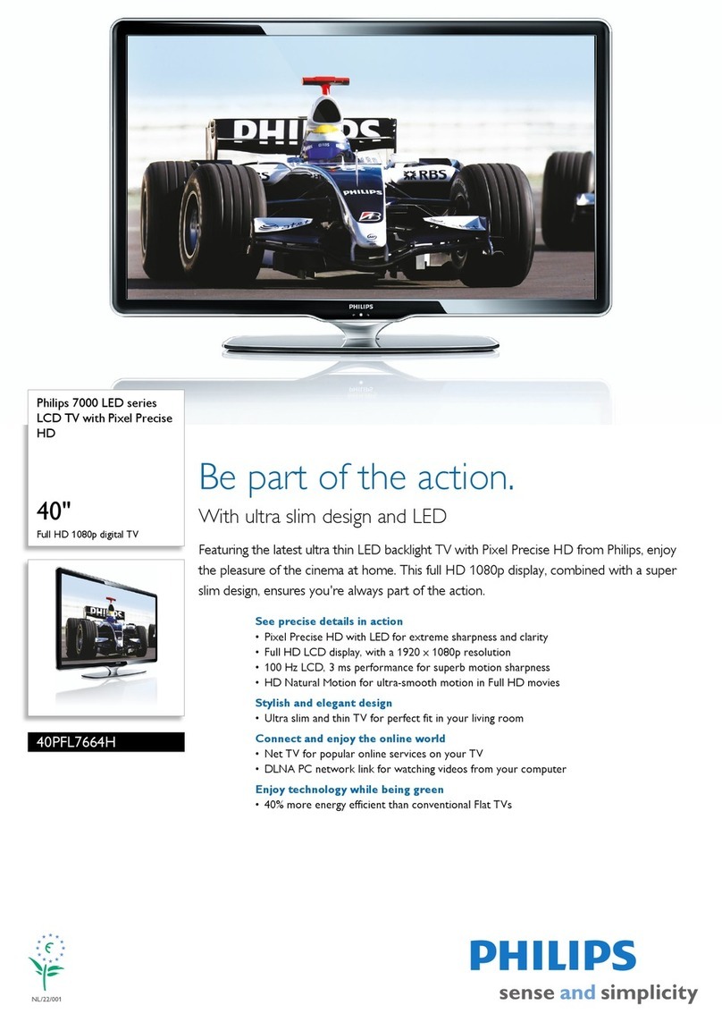 Philips 40PFL7664H User manual