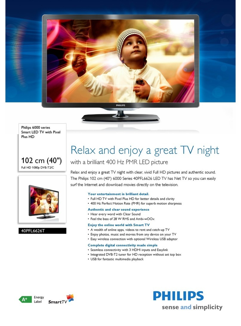 Philips 40PFL6626T User manual