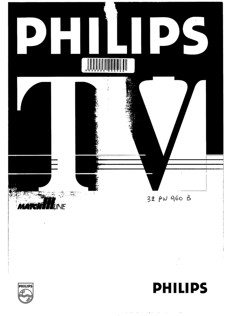 Philips Matchline 32PW960B User manual