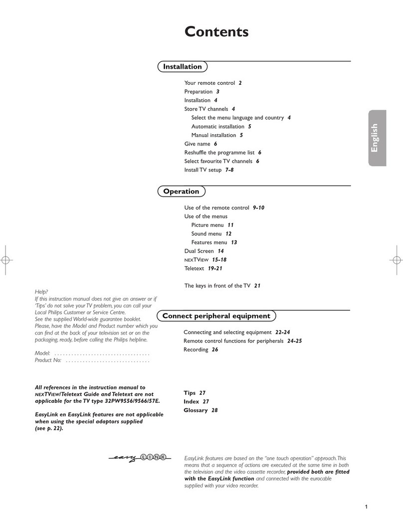 Philips 32PW9556-57R User manual Philips 32PW9556-57R User manual
