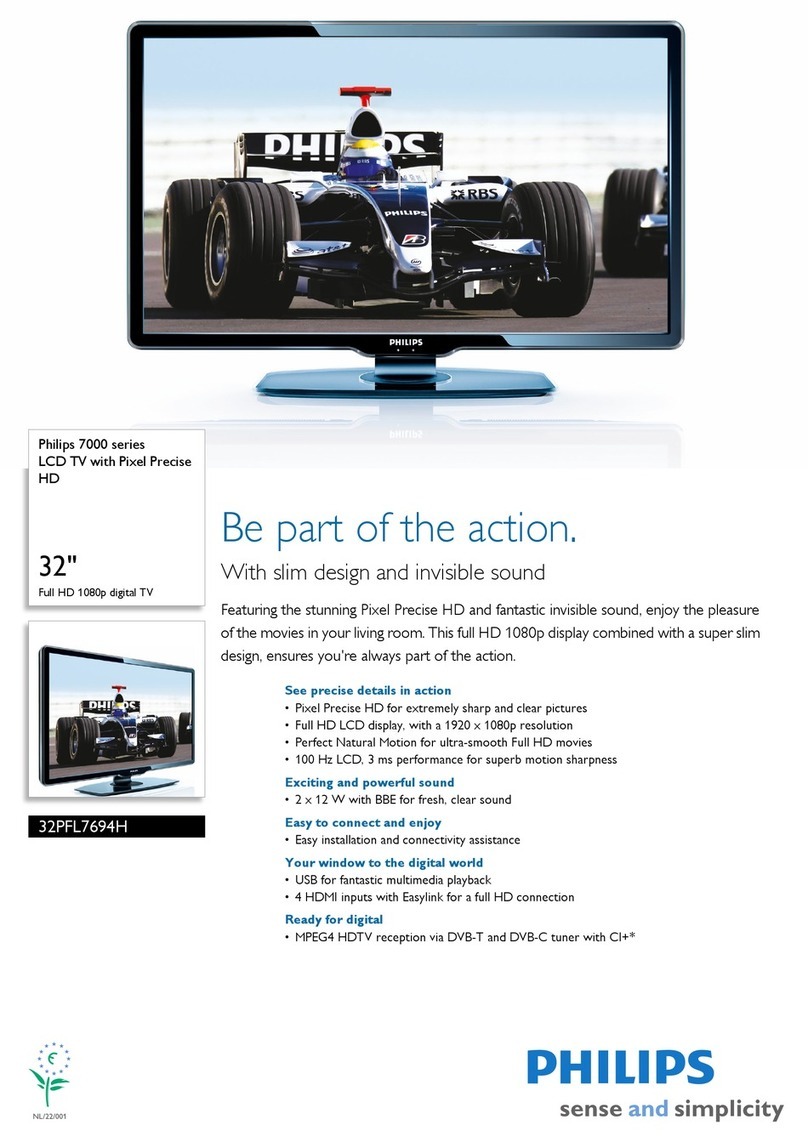 Philips 32PFL7694H User manual
