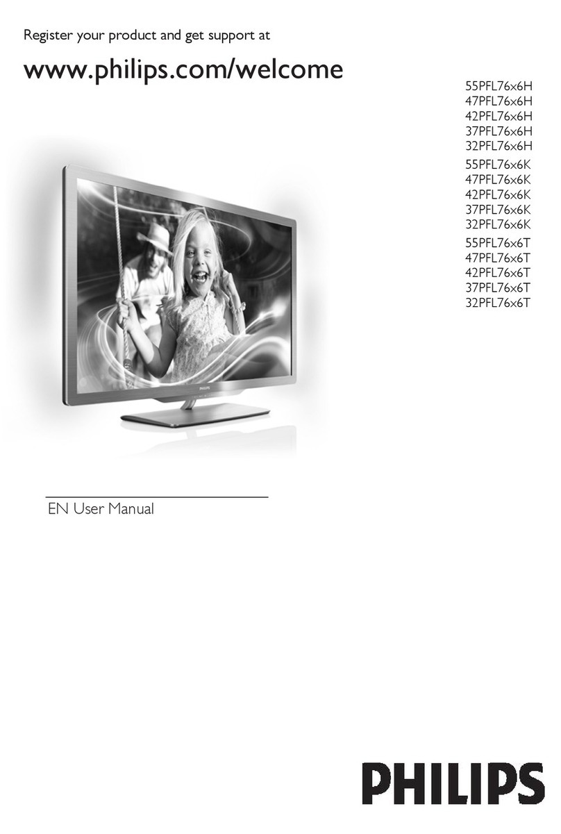 Philips 32PFL7606T User manual