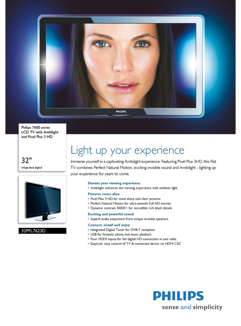 Philips 32PFL7623D User manual