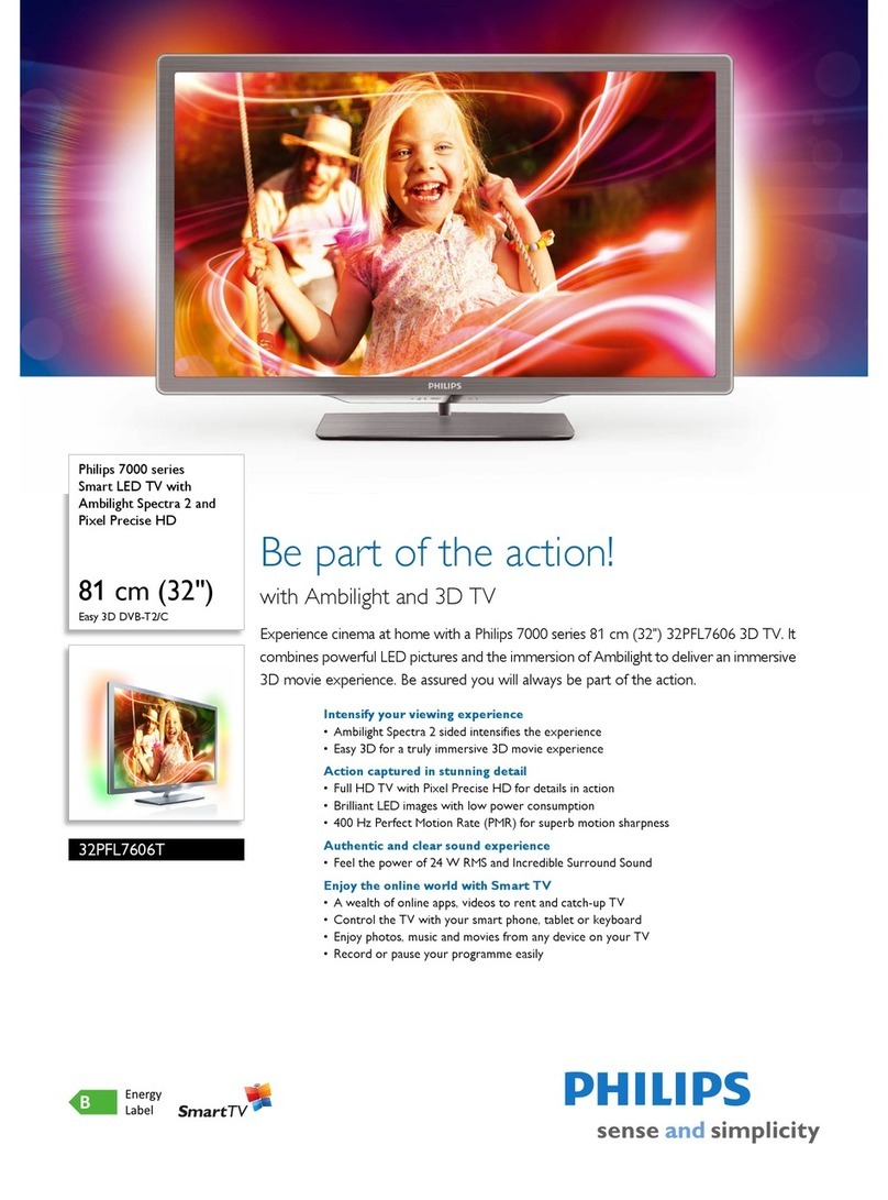 Philips 32PFL7606T User manual