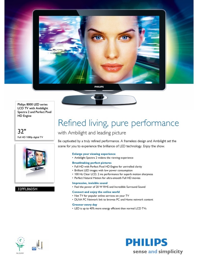 Philips 32PFL8605H User manual