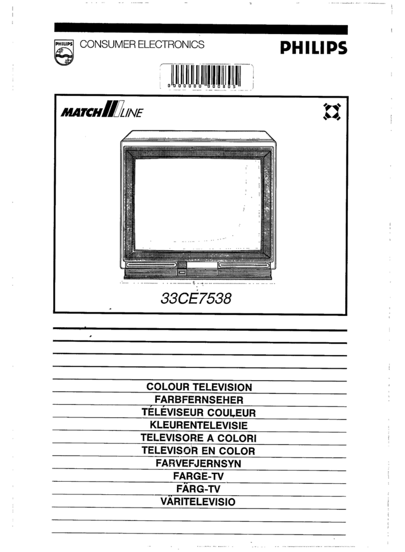 Philips matchline 33CE7538 User manual