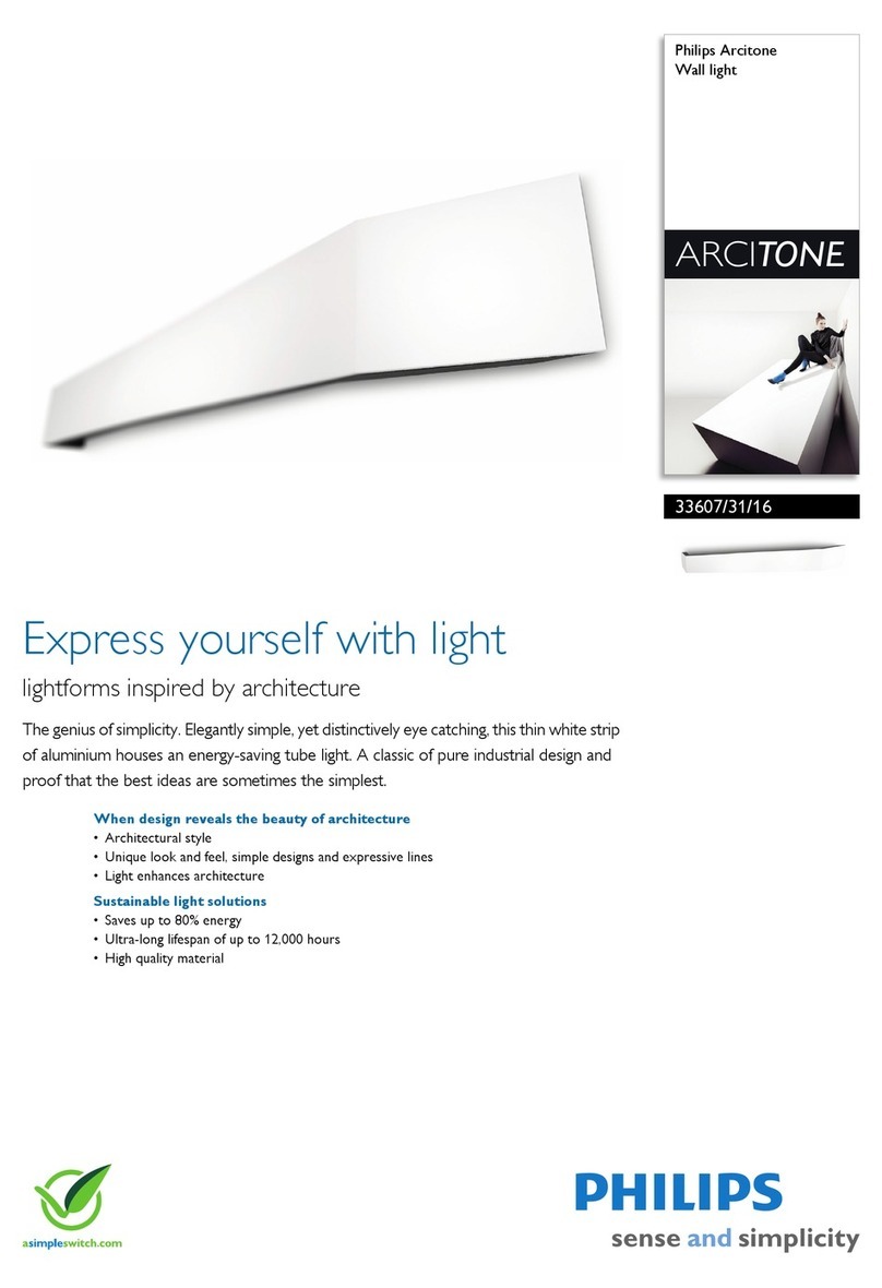 Philips ARCITONE 33607/31/16 Specification sheet
