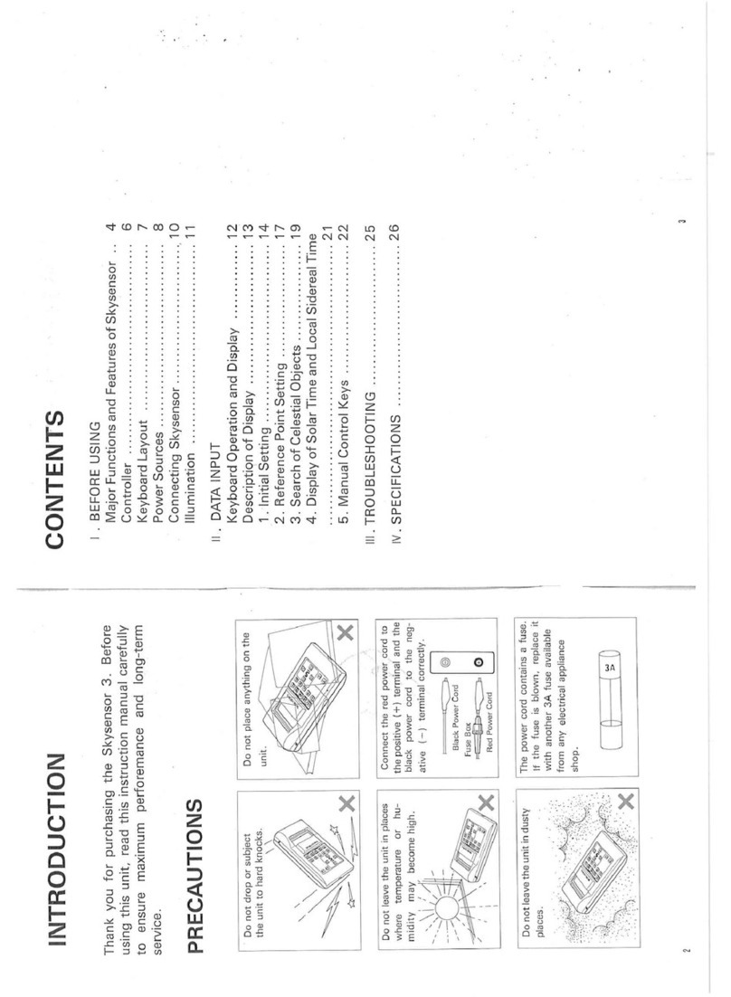 Vixen Skysensor 3S User manual Vixen Skysensor 3S User manual