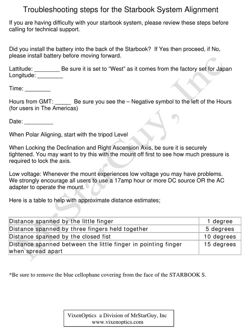 Vixen Starbook-S supplementary guide