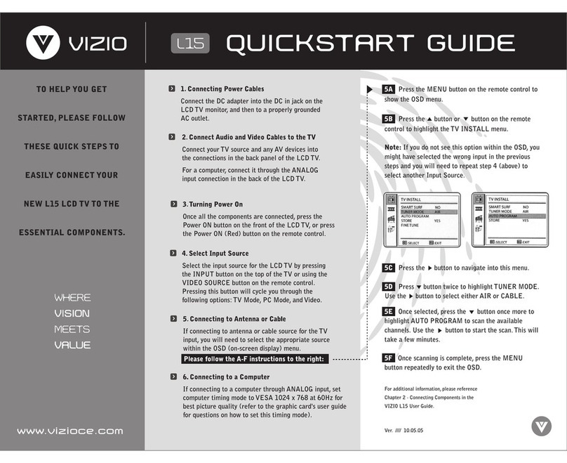 Vizio L15 User manual Vizio L15 User manual