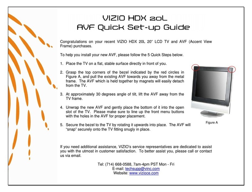 Vizio HDX20L User manual