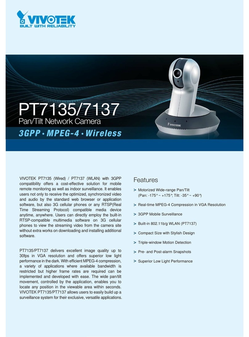 Vivotek PT7135 User manual