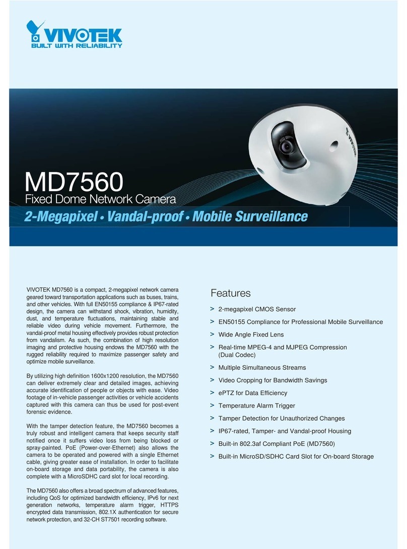 Vivotek MD7560 Specifications