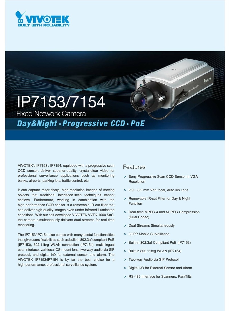 Vivotek IP7153 User manual