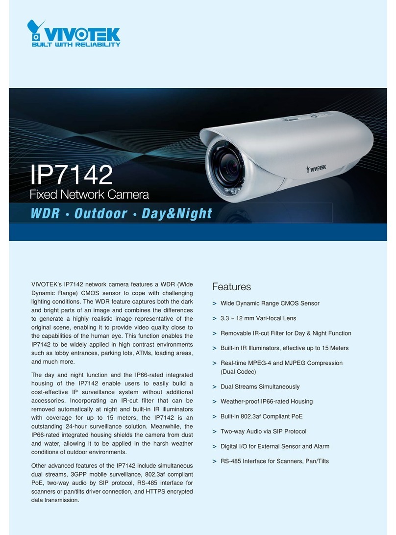 Vivotek IP7142 User manual Vivotek IP7142 User manual