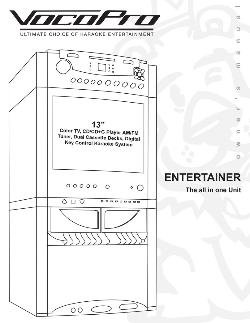 VocoPro ENTERTAINER owner's manual
