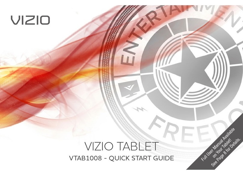 Vizio VTAB1008 quick start guide