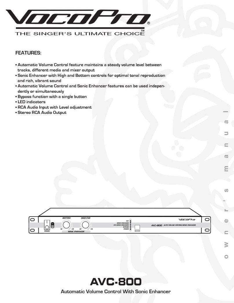 VocoPro AVC-800 User manual