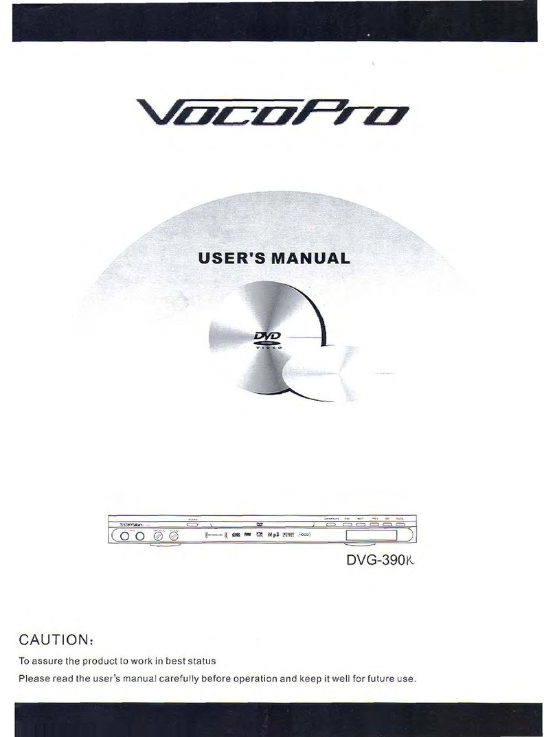 VocoPro DVG-390K User manual