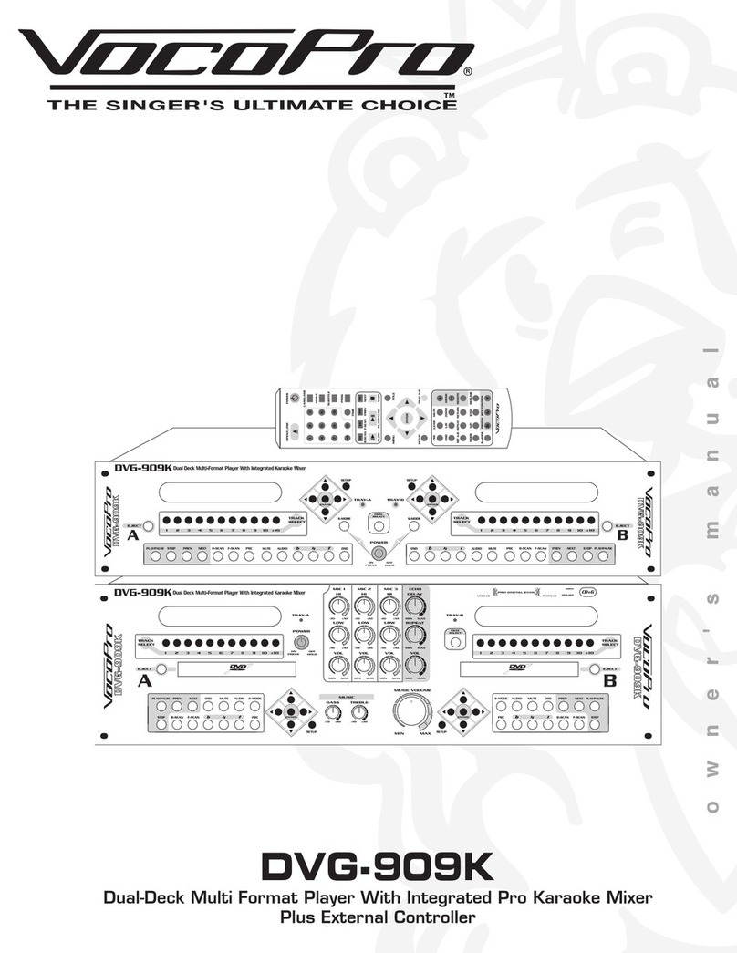 VocoPro DVG-909K User manual