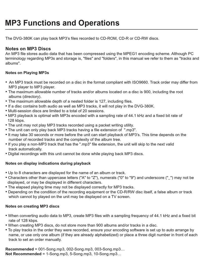 VocoPro DVG-380K User manual