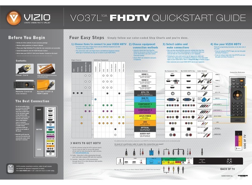 Vizio VO37LF - 37" LCD TV User manual