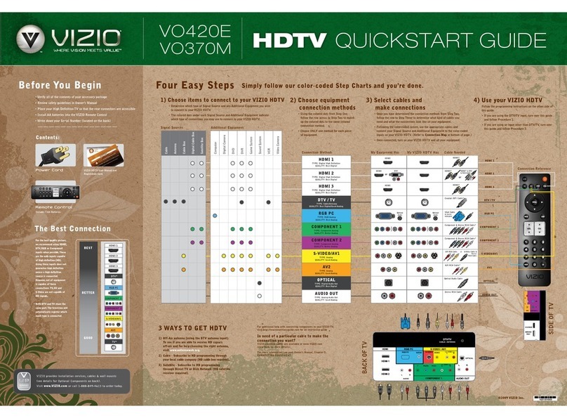 Vizio VO370M - 37" LCD TV User manual