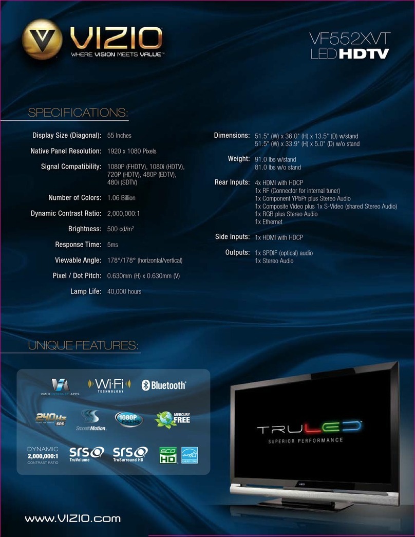 Vizio VF552XVT User manual