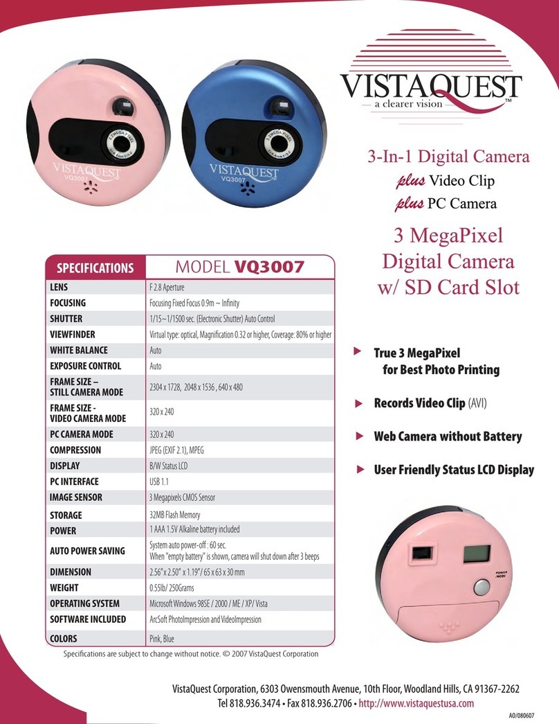 VistaQuest VQ-3007 Specifications