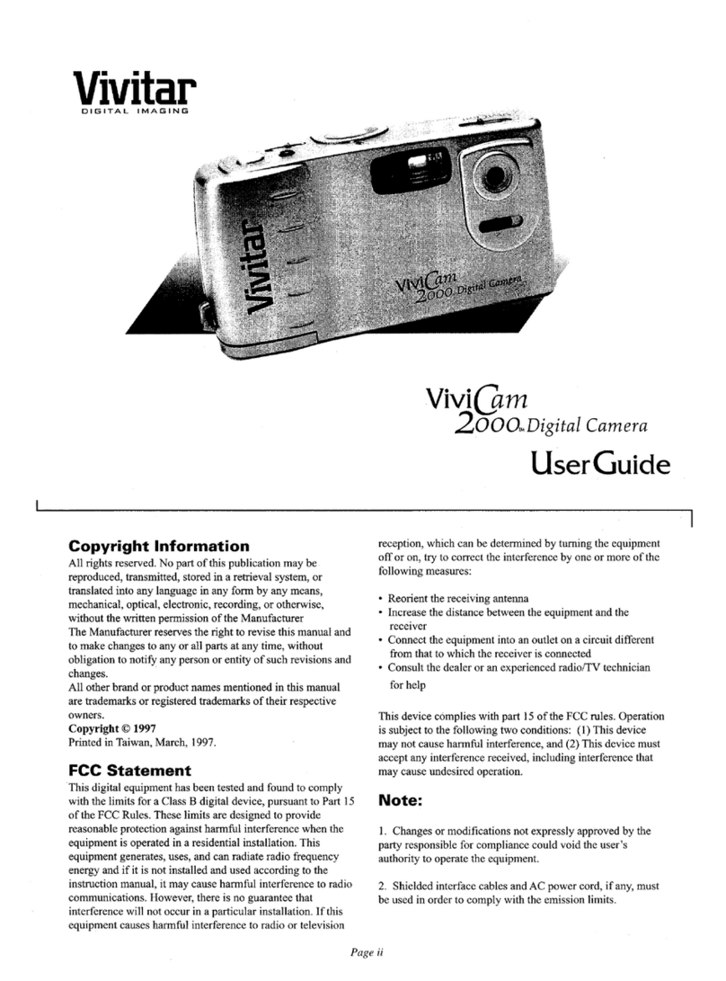 Vivitar Vivicam 2000 User manual