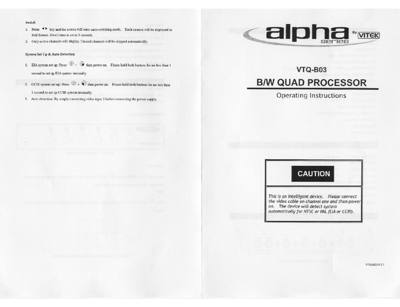 Vitek Alpha VTQ-B03 User manual