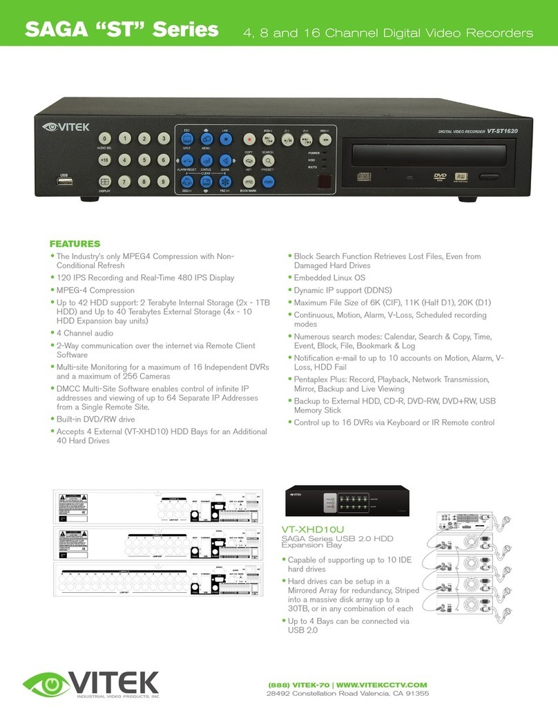 Vitek SAGA VT-ST1620 Specifications