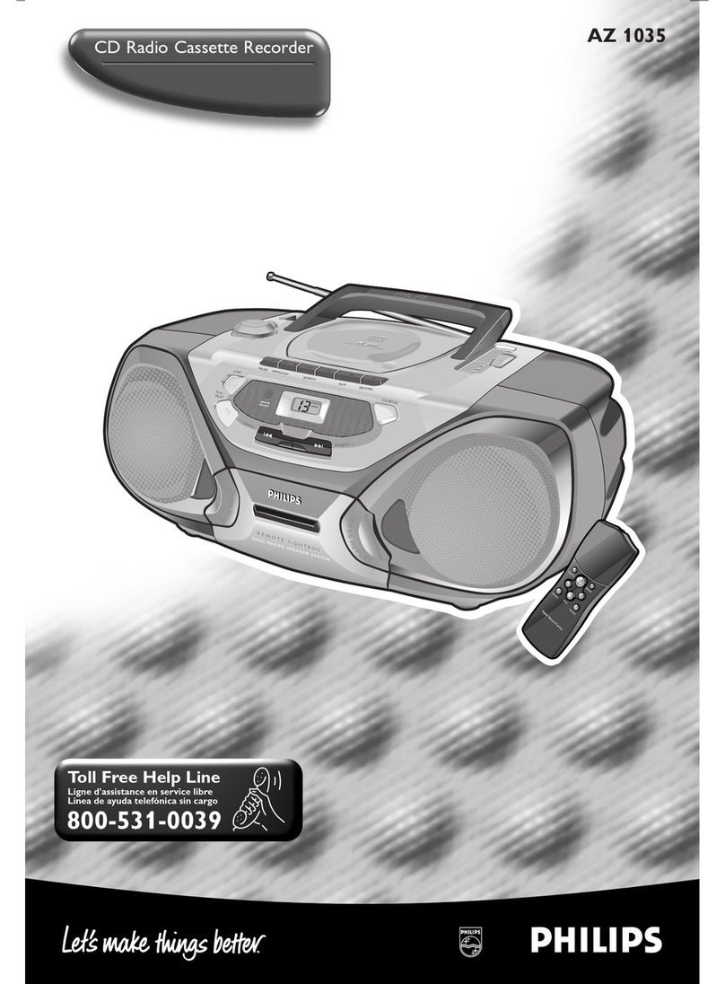Philips AZ1035 User manual Philips AZ1035 User manual