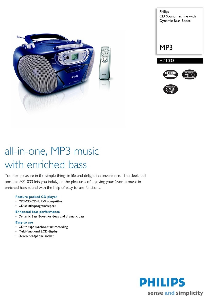 Philips AZ1033 User manual