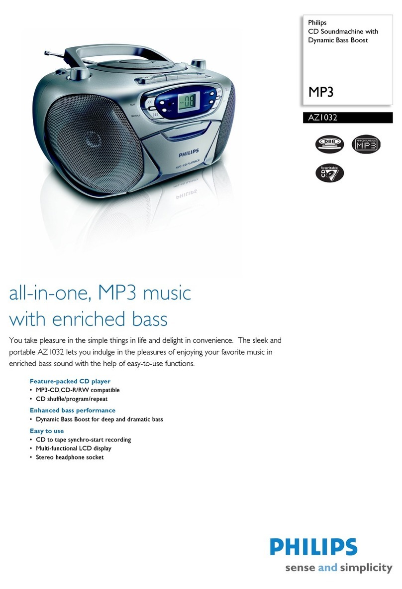 Philips AZ1032 User manual