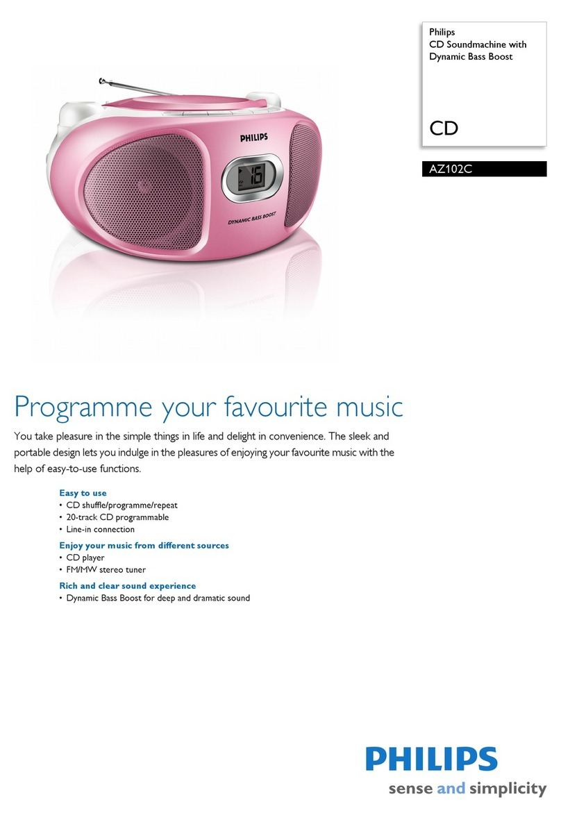 Philips AZ102C User manual Philips AZ102C User manual
