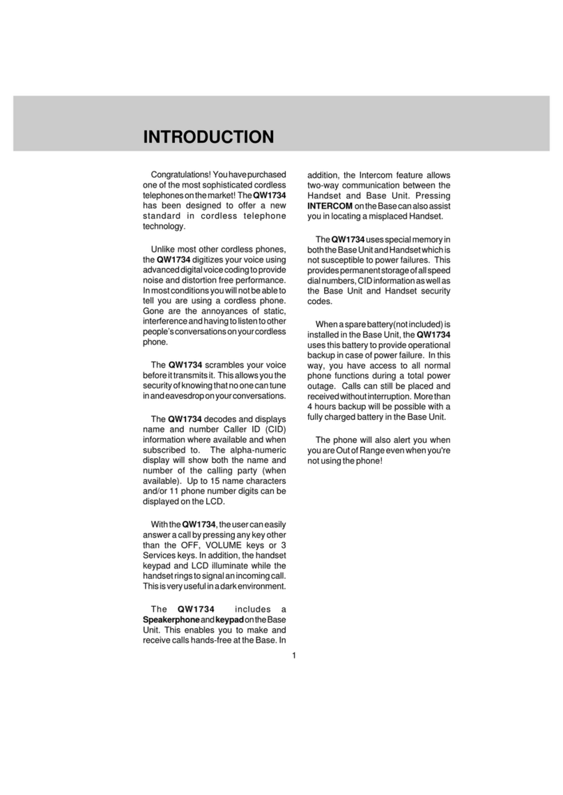 Qwest vt1734 User manual