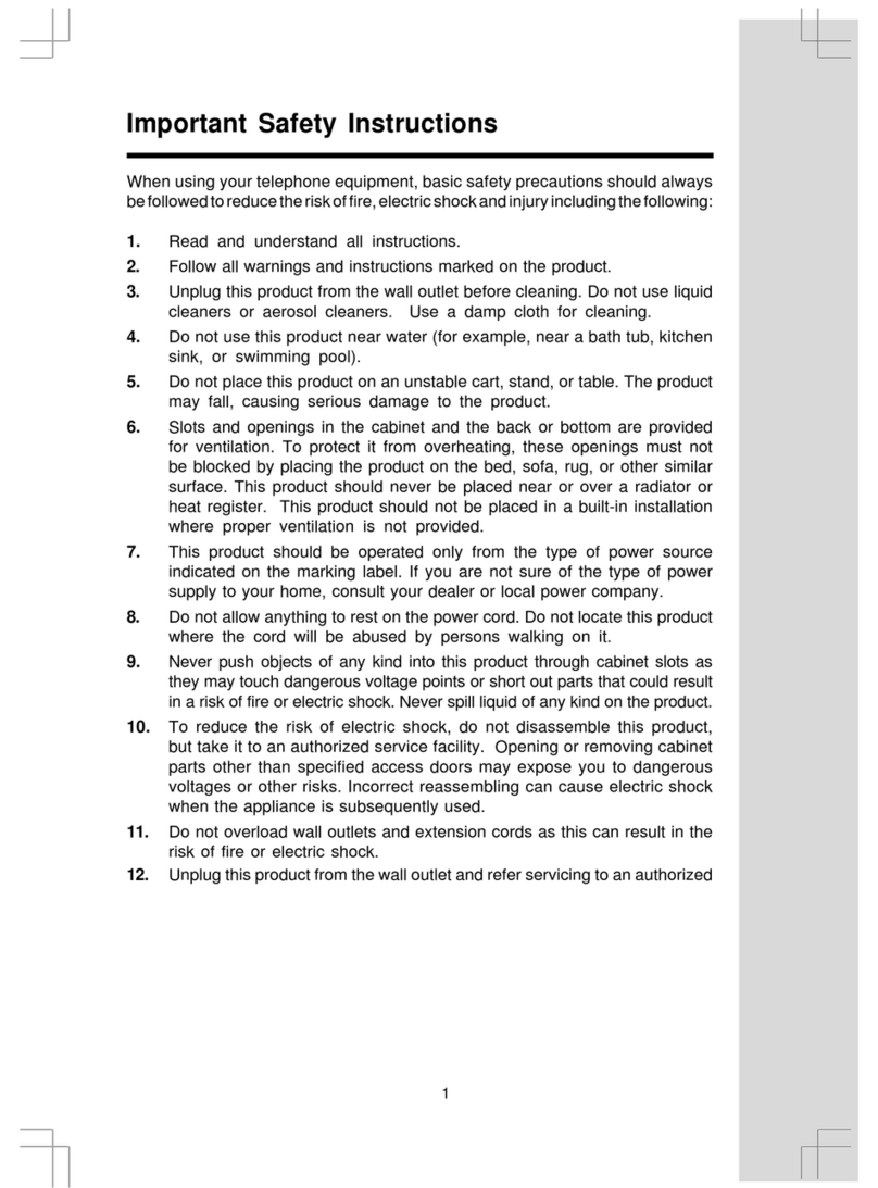 V-tech tz 2551 User manual